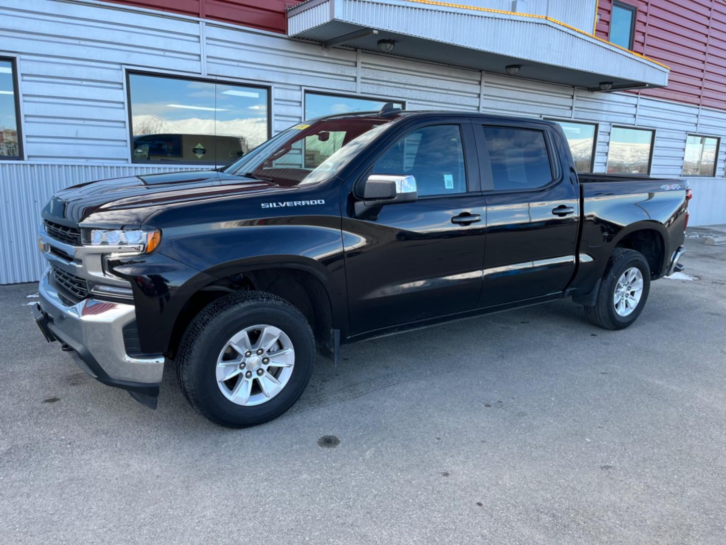 2021 BLACK /Black CHEVROLET SILVERADO 1500 LT (1GCUYDED2MZ) with an 5.3L engine, Automatic transmission, located at 1960 Industrial Drive, Wasilla, 99654, (907) 274-2277, 61.573475, -149.400146 - Photo#0